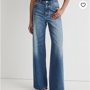 NWOT Madewell super wide leg jeans 26